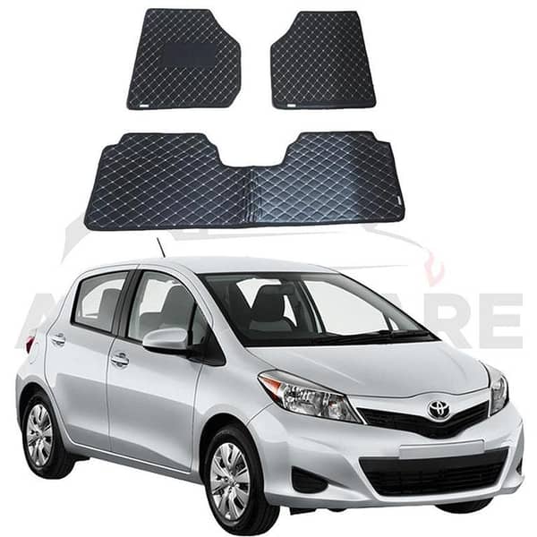 Toyota Vitz 7D Flat Style Floor Mats for 2021-2025 Models