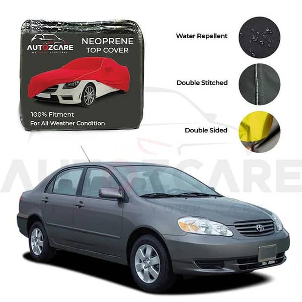 Toyota Corolla Neoprene Top Cover - Model 2000-2005