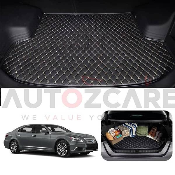 Lexus LS 600 7D Custom Car Trunk Mat - Model 2010-2025
