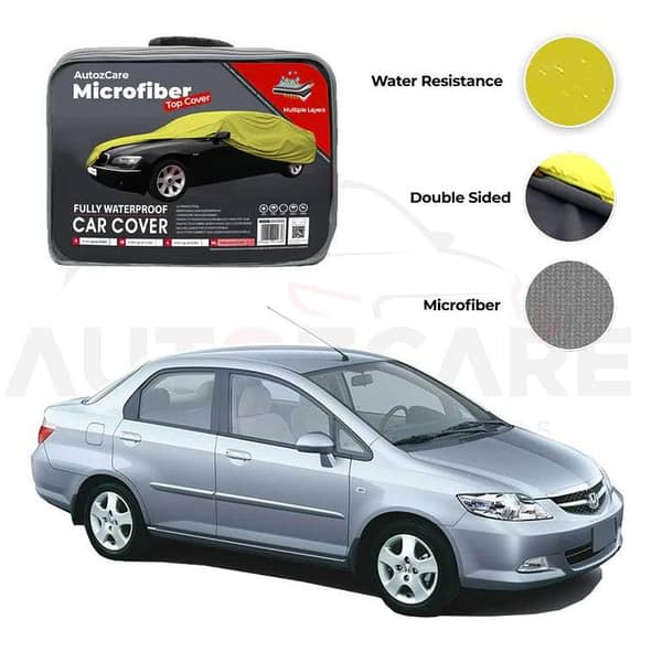Honda City Microfiber Car Cover for 2003-2008 Models - Waterproof and Weather-Resistant