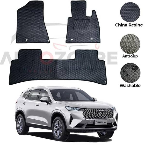 Haval H6 Rexine Floor Mats Set (3 Pieces) for 2021-2025 Models - China