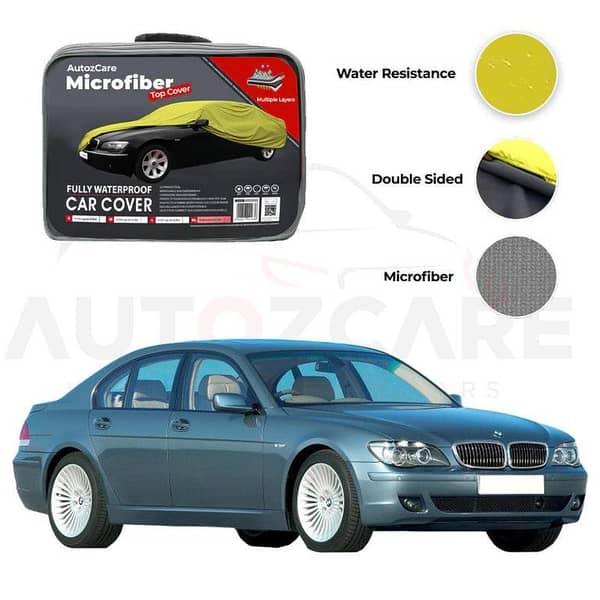 BMW 7 Series Microfiber Car Cover (2002-2009) - Waterproof Protection for Your Vehicle