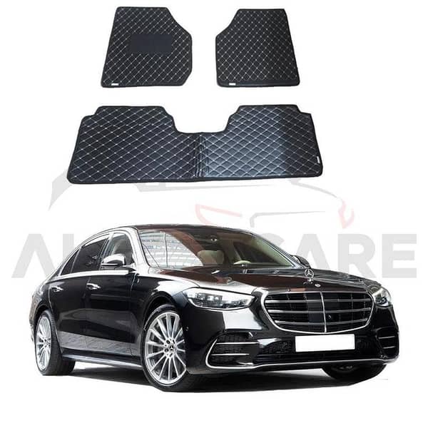 Mercedes S580e 7D Floor Mat ( Flat Style ) 3PCS - Model 2022-2025