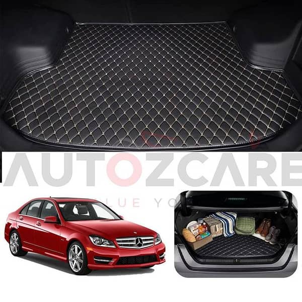 Mercedes C200 7D Custom Car Trunk Mat - Model 2008-2014