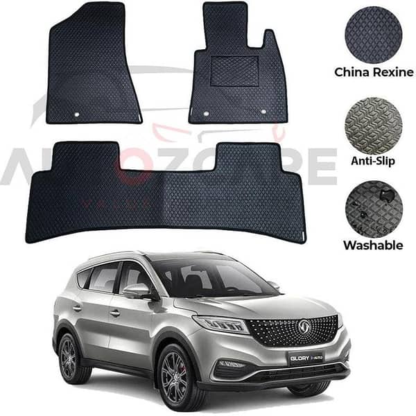 DFSK Glory 580 Pro Rexine Floor Mats - 5 Piece Set for 2016-2025 Models
