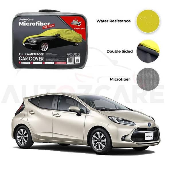 Toyota Aqua Microfiber Car Cover - Waterproof Protection for 2022-2025 Models