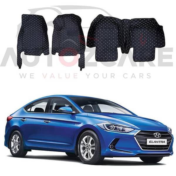 Hyundai Elantra 7D Floor Mats for Models 2017 to 2023
