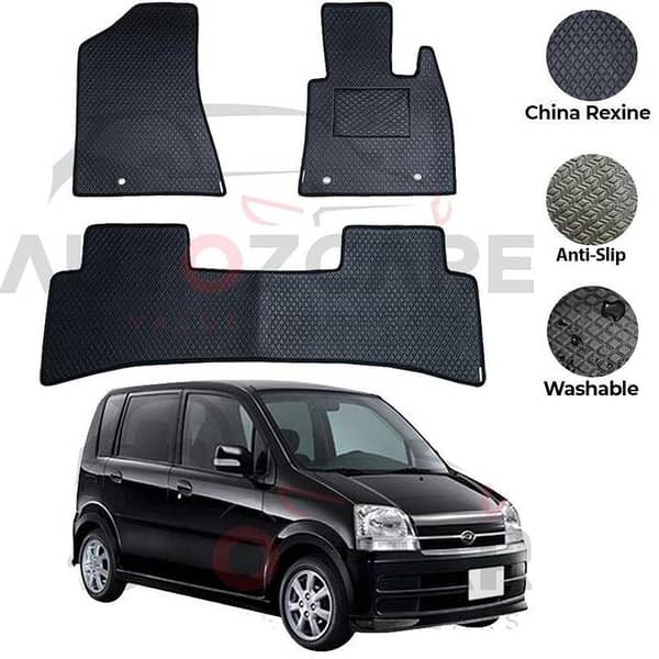 Daihatsu Move China Rexine Floor Mat 3PCS - Model 2002-2005
