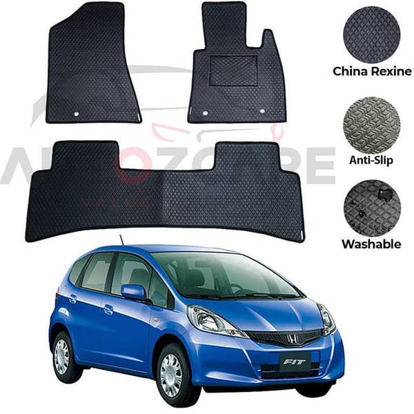 Honda Fit Floor Mats - China Rexine, 3 Piece Set for Models 2007-2015