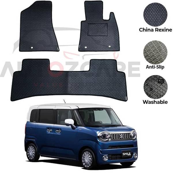 Suzuki Wagon R Smile Floor Mats - 2 Piece Set in Rexine for Model Years 2021-2025