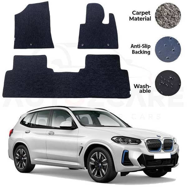 BMW iX3 2022-2025 Genuine Carpet Floor Mats Set of 3