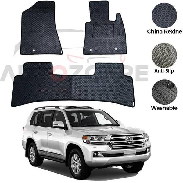 Toyota Land Cruiser China Rexine Floor Mat 3PCS - Model 2015-2022