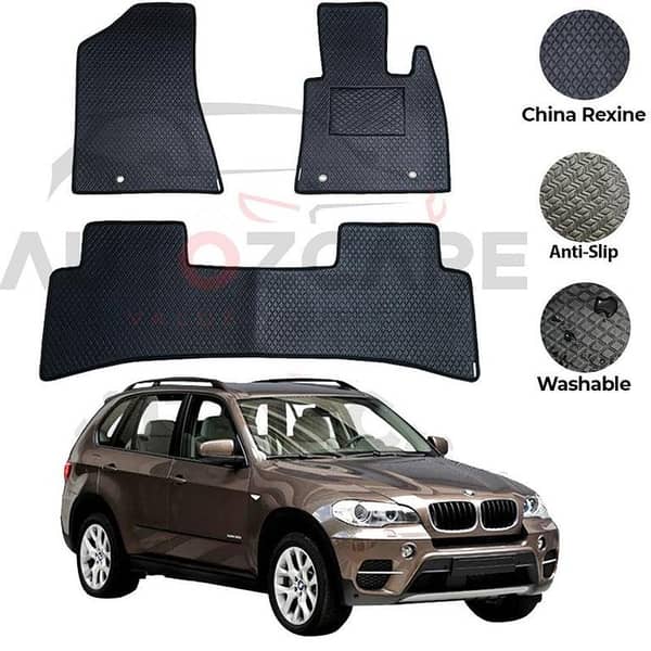 BMW X5 Series Rexine Floor Mats Set (4 Pieces) for Models 2006-2013