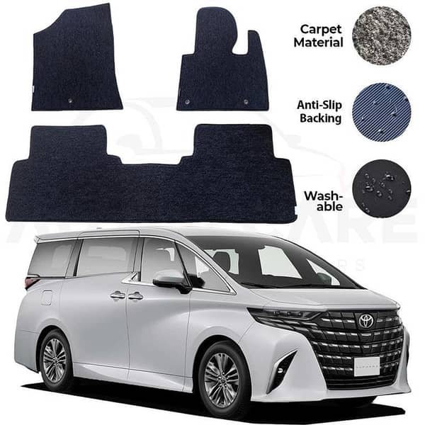 Genuine Toyota Alphard Carpet Floor Mats Set (15PCS) for Models 2015-2025