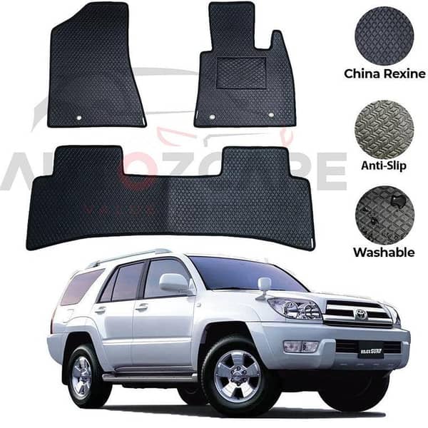 Toyota Hilux Surf Floor Mats in China Rexine - 3 Piece Set for 2002-2009 Models