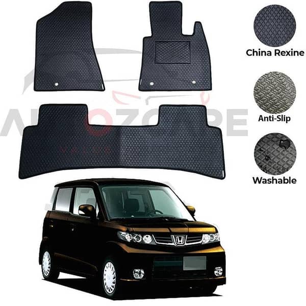 Honda Zest Spark 3-Piece Rexine Floor Mat Set for 2008-2011 Models