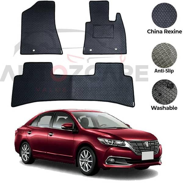 Toyota Premio Floor Mats Set - China Rexine, 3 Pieces, Suitable for 2007 to 2018 Models