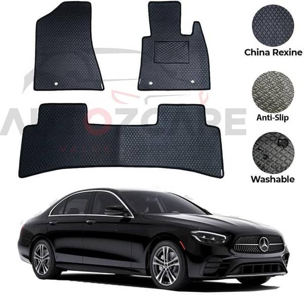 Mercedes E180 Floor Mats (3 Pieces) in China Rexine for Models 2016-2025