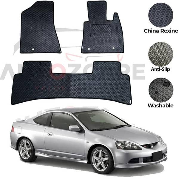 Honda Integra 3-Piece Rexine Floor Mats for 2001-2006 Models