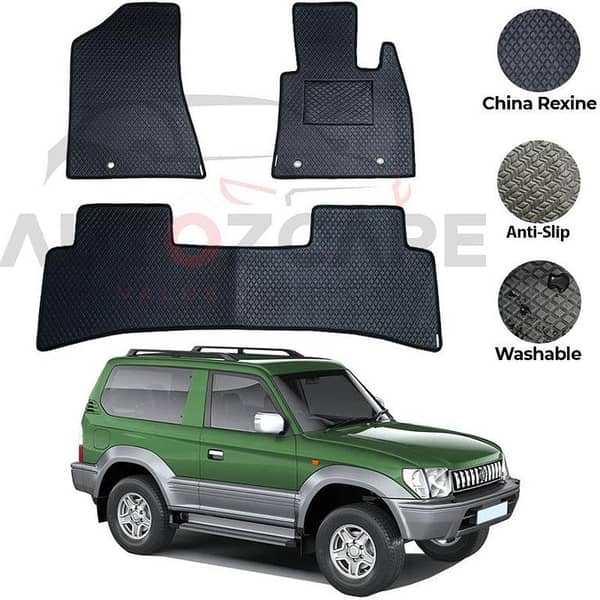Toyota Prado FJ90 Floor Mats (3-Piece Set) - Designed for 1996-2002 Models in China Rexine