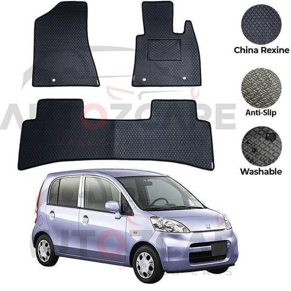 Honda Life Rexine Floor Mats - 3 Piece Set for 2003-2008 Models