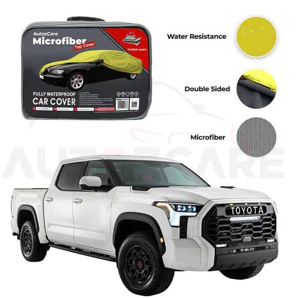 Microfiber Car Cover for Toyota Tundra (2022-2025) - Waterproof and Custom Fit