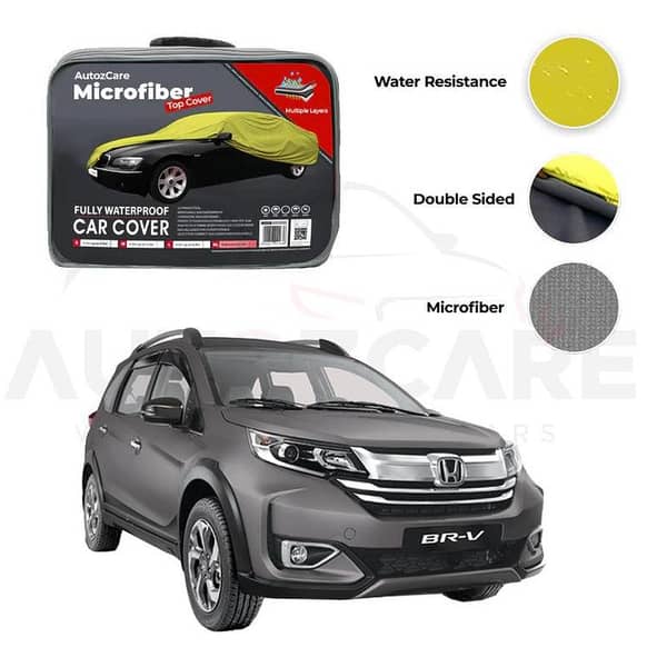 Honda BR-V Microfiber Car Cover for 2017-2019 Models - Waterproof and Durable Protection