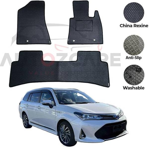 Toyota Corolla Fielder China Rexine Floor Mat 3PCS - Model 2013-2025