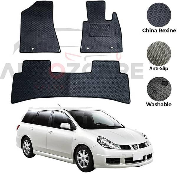 Nissan Wingroad China Rexine Floor Mat 3PCS - Model 2006-2018