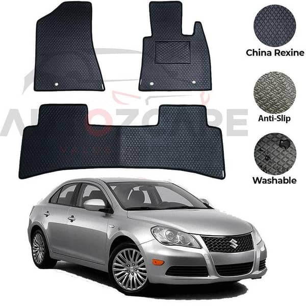 Suzuki Kizashi 2015-2018 China Rexine Floor Mats - Set of 3