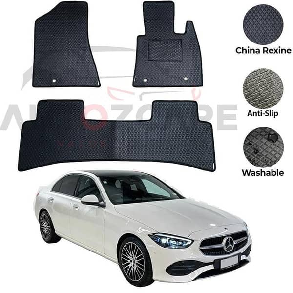 Mercedes C200 2022-2025 Rexine Floor Mats Set of 5