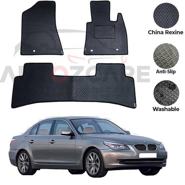 BMW 520/530 Floor Mat Set (3 Pieces) - China Rexine for Models 2003-2010