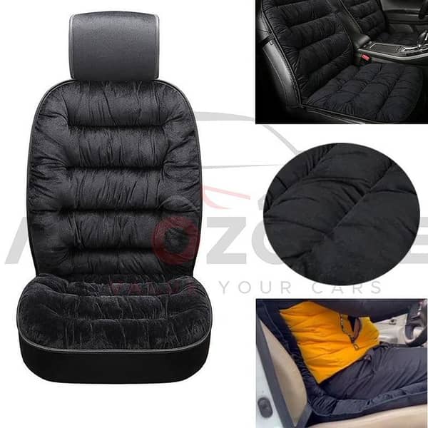 Universal Velvet Seat Cushion for Cars | Soft Fabric for Enhanced Comfort