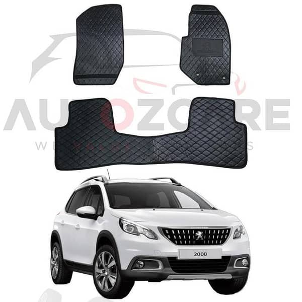 Peugeot 2008 7D Flat Floor Mats for 2022-2025 Models
