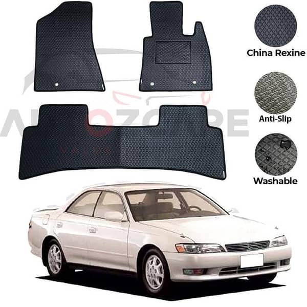 Toyota Mark 11 Floor Mats Set - China Rexine, 3 Pieces, Compatible with 1992-1995 Models