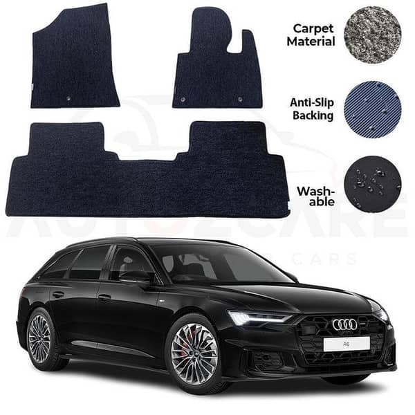Audi A6 4-Piece Genuine Carpet Floor Mats for 2019-2025 Models