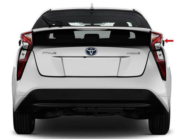 Right Hand Upper Tail Lamp for 2015-2022 Toyota Prius by TYC - Single Unit