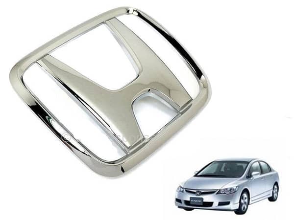 Honda Civic 2006-2012 Trunk Logo | Fiber Plastic | Silver