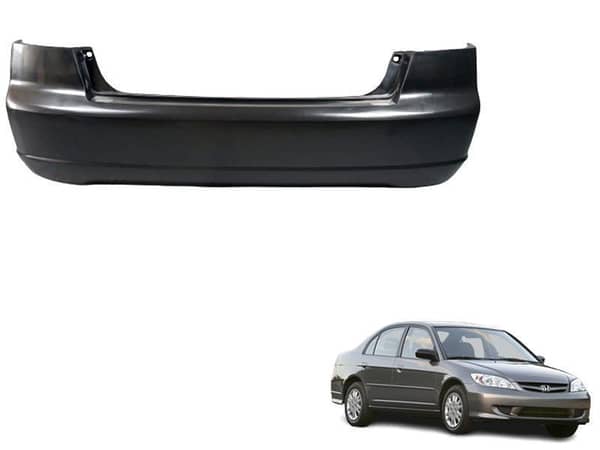 Honda Civic 2004-2006 NHI Rear Bumper | Black