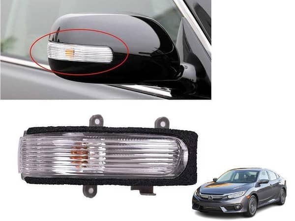 Left-Hand QXP Side Mirror Light for Honda Civic 2016-2022