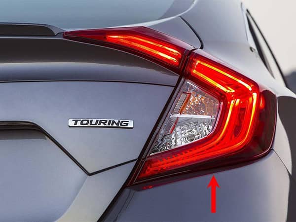 TYC Right-Hand Back Lamp for 2016-2021 Honda Civic - 1 Piece