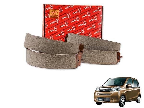 Honda Life Asuki Brake Shoe Model 2573 A-5513/A-5547 - Rare Ceramic Coated Design