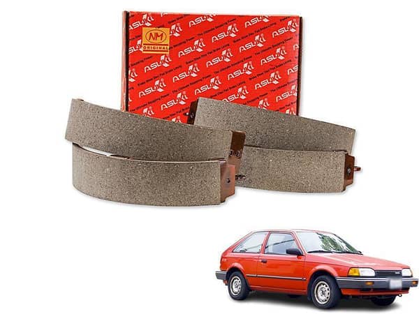 Asuki Rear Brake Shoe A-3373 for Mazda 323 (1989 and Later) - Model 110