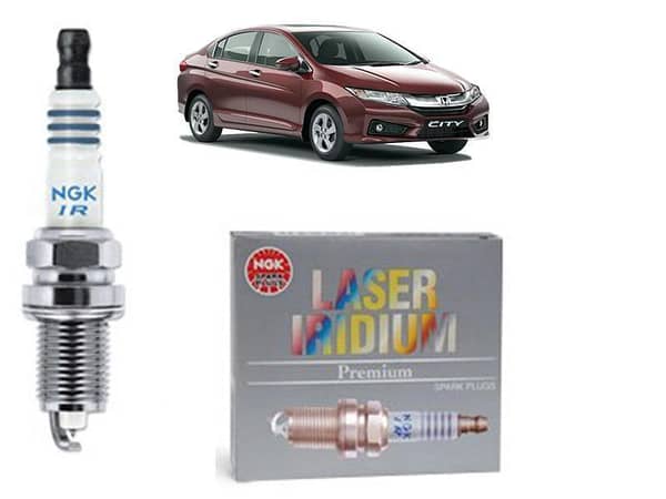 NGK Laser Iridium Spark Plug Set for Honda City 2015-2020 - 4 Pieces (Model: IZFR6K13)