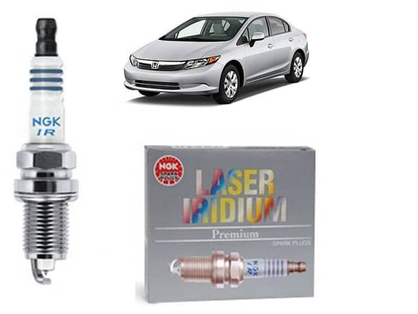 NGK Laser Iridium Spark Plugs for Honda Civic 2012-2016 - Pack of 4 - SILZKR7C11S