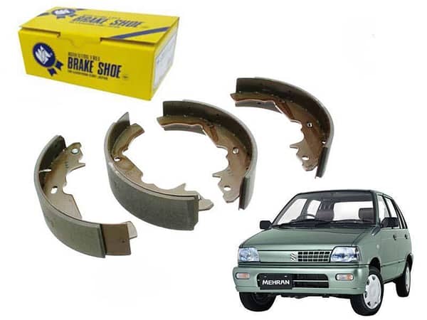 MK Brake Shoe Compatible with Suzuki Mehran Models from 1988 to 2018