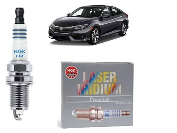 Honda Civic 1800cc 2016-2021 NGK Laser Iridium Spark Plug 4 Pcs - SILZKR7C11S