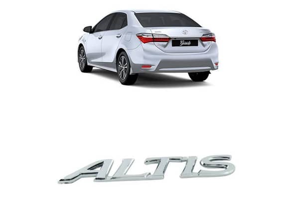 Toyota Altis Trunk Emblem Badge Chrome