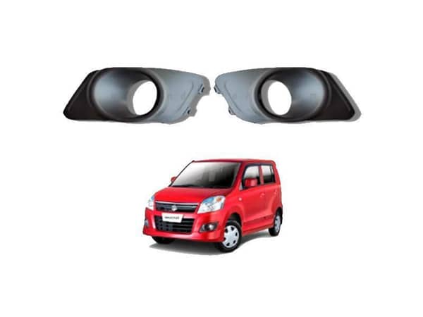 Suzuki Wagon R Fog Light Cover Set - 2 Pieces for Black Bumper