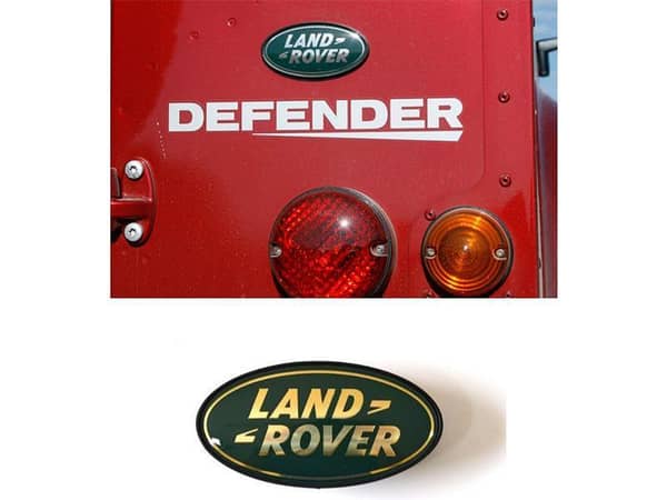 Land Rover Defender Rear Badge Golden Finish